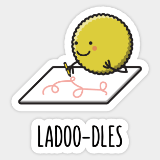 Ladoodles - Funny Desi Puns Sticker